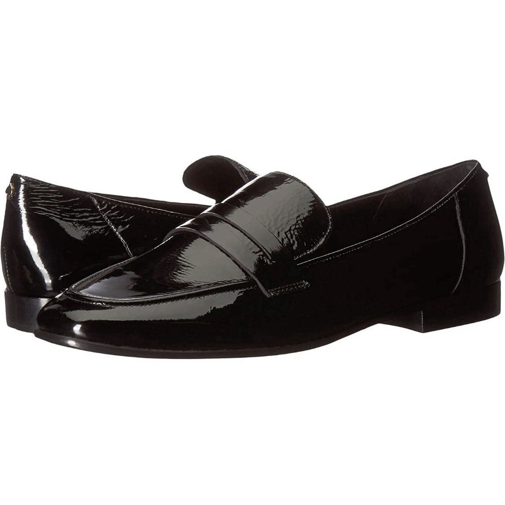 Kate Spade New York BLACK CRINKLE PATENT Women's Genevieve Loafer Size 5.5